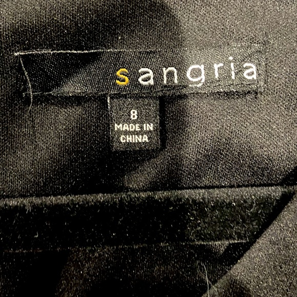 Black A-Line Fit and Flare Floral Embroidered Dress Sz 8 - Picture 15 of 15